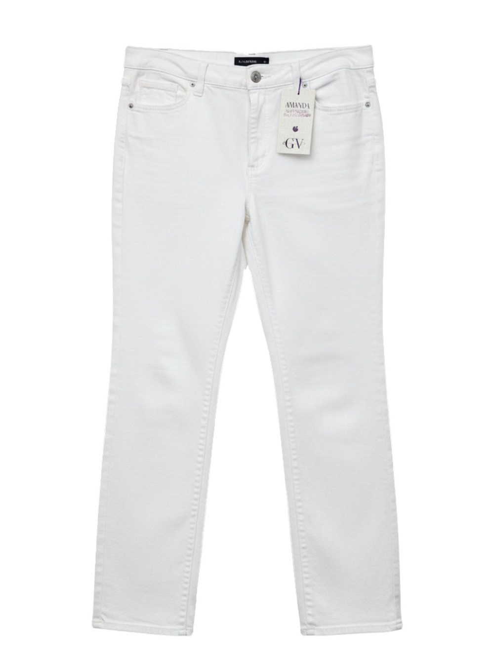 Gloria Vanderbilt Straight Leg White Jeans